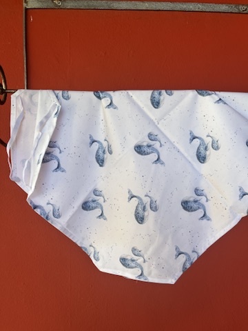 [2766] DRAP ÉCOLE MATERNELLE - LES BALEINES BLEUES