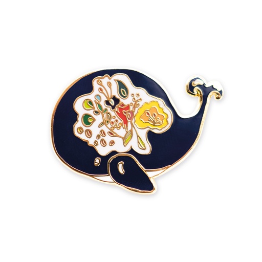 [1677] PINS BALEINE - LA BALEINE ET LES FLEURS
