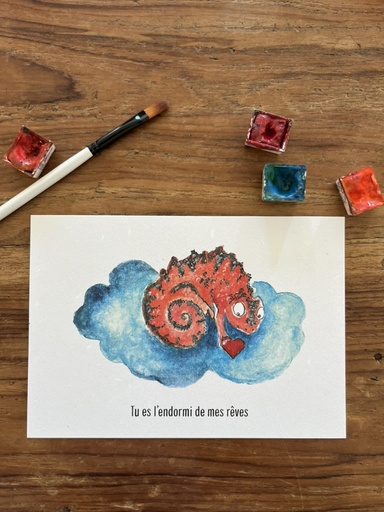 [3381] CARTE POSTALE TOI MON AMOUR - ENDORMI DE MES RÊVES
