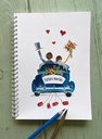 CARNET DE NOTES - LES FUTURS MARIES EN VOITURE BLEUE