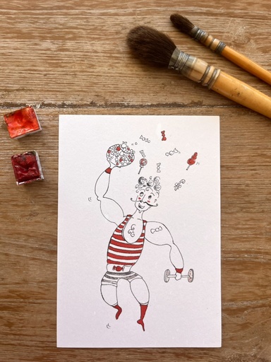 [4470] CARTE POSTALE - MONSIEUR MUSCLES