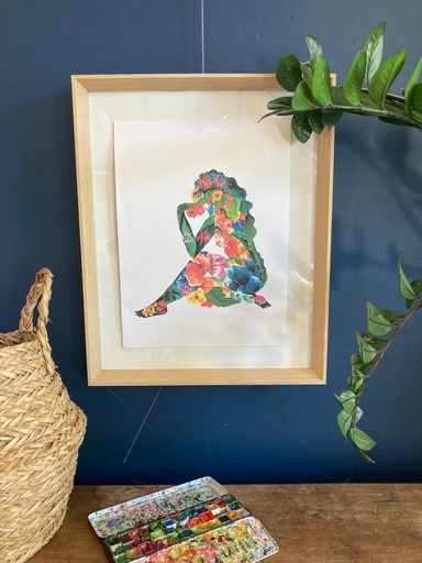 [5842] AFFICHE JARDIN INTERIEUR