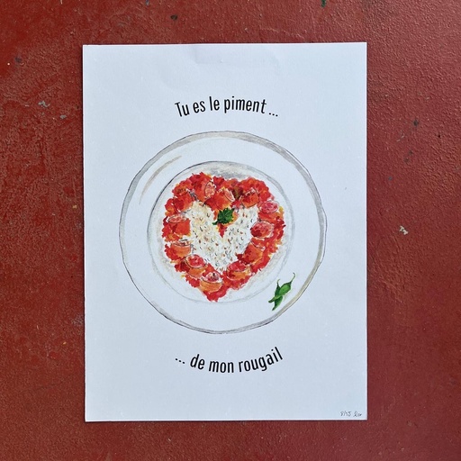 [5576] AFFICHE LE PIMENT DE MON ROUGAIL