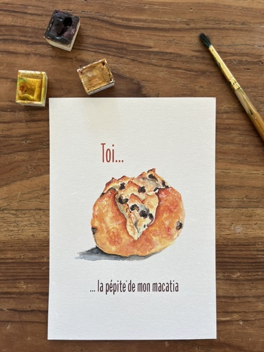 [6207] CARTE POSTALE TOI MON AMOUR MACATIA