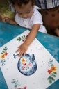 SET DE TABLE - LA BALEINE ET LES FLEURS