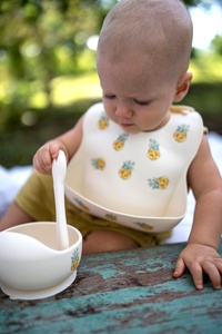 Cadeau de naissance / Petit bébé deviendra grand / Vaisselle en silicone