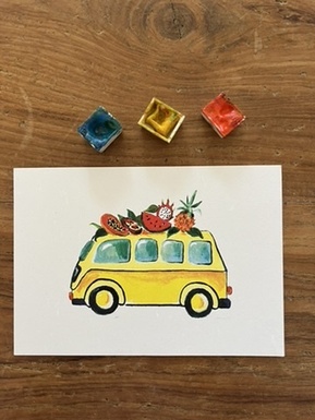 CARTE POSTALE - LE VAN JAUNE