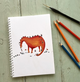 CARNET DE NOTES - LE DINO ORANGE