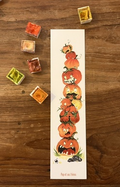 MARQUE PAGE LES CITROUILLES